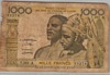 [West African States 1,000 Francs Pick:P-103An]