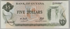 [Guyana 5 Dollars Pick:P-22f]