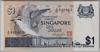 [Singapore 1 Dollar Pick:P-9]