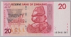 [Zimbabwe 20 Dollars Pick:P-68]