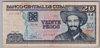[Cuba 20 Pesos  Pick:P-122i]
