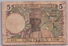 [French West Africa 5 Francs Pick:P-21]