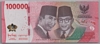 [Indonesia 100,000 Rupiah Pick:P-168a]