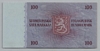 [Finland 100 Markkaa Pick:P-106]